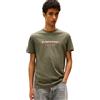Tommy Jeans Uomo T-Shirt Maniche Corte Tee Regular Fit, Verde (Pewter Green), XXL