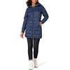 Amazon Essentials Piumino con Cappuccio Ripiegabile, Leggero e Idrorepellente (Disponibile in Taglie Forti) Donna, Blu Marino, S