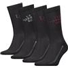 Levi's Regular Cut Logo Giftbox Classic Sock, Nero (Black Combo), 35-38 (Pacco da 4) Unisex-Adulto