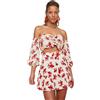 Trendyol Blumenmuster-viskose-bottom-top-team Completo di gonna Donna
