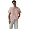 Levi's Camicia da Uomo SS Authentic con Bottoni, Tinta in Capo Woodrose, XL