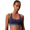 Calvin Klein Donna Bralette Unlined con Fascia con Logo, Blu (Dark Denim), XL