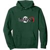 Mademark Need for Speed Cars Racing - Tachimetro Grafico Felpa con Cappuccio, Unisex per Adulti, Verde Foresta, XXL