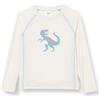 Playshoes Dino, Maglietta Rash Guard Kinder Unisex, Ecru Lang Dino,