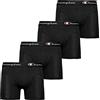 Champion Core X4, Boxer Corti Uomo, Nero, XS