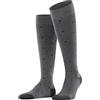 FALKE Dot M Kh cotone al ginocchio fantasia 1 paio, Calzini lunghi Uomo, Grigio Steel Melange 3167, 43-46