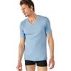 Damart T-Shirt Double Face col V Thermolactyl, Blu Grigio, M Uomo