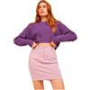 JACK & JONES JJXX Women's Jxcarlota LS Twist Cropped CN Knit Sweater