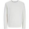 JACK & JONES Jjegeorge Knit Crew Neck Noos - Maglione in Maglia, Cloud Dancer, M da Uomo, Cloud Dancer, M
