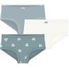 Petit Bateau Set di Mutandine per Bambini, in Cotone, a Vita Alta, con Stampa a