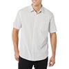 Amazon Essentials Camicia a Maniche Corte in Popeline Elasticizzato (Disponibile in Taglie Extra Forti) Uomo, Rosa Foglia di tè Righe, L