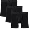 Amazon Essentials Boxer in Microfibra, Biancheria Intima Uomo, Pacco da 3, Nero, M
