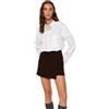 Trendyol Damen Gerade Mini Körperkegel Schlank Rock Gonna Donna (Pacco da 1)