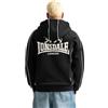 Lonsdale ACHAVANICH Hooded Sweatshirt, Nero/Bianco, XXL Men's