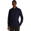 Calvin Klein Uomo Camicia Slim Stretch Shirt Maniche Lunghe, Blu (Night Sky), S