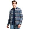 Lee Maglietta MERCANTILE, Plaid Blu Vintage, L