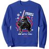 Star Wars Darth Vader Merry Force Natale Felpa, Unisex per Adulti, Blu Reale, L
