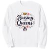 Mademark Regalo Floreale con Corona Raising Queens: Empowering Daughters Felpa, Unisex per Adulti, Bianco, S