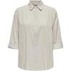 ONLY Onltizana Cotton L/S Shirt Wvn Camicia a Maniche Lunghe, Grigio, L Donna