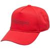 Armani Exchange Berretto da Baseball da Uomo Essential, Milano/New York, con Logo Lettering, Rosso/Blu, Taglia Unica