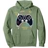 Amazon Gaming Week - Joystick Felpa con Cappuccio, Unisex per Adulti, Verde Salvia, L
