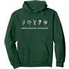 Grow Positive Thoughts T-Shirt by T&T Grow Positive Thoughts Shirt Flowers Felpa con Cappuccio, Unisex per Adulti, Verde Foresta, S