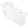 BABIDU | Set 4 Body Neonato Manica Corta - 100% Cotone, Morbidi e Traspiranti - Body Unisex Bambino e Bambina, Ideale per l'Uso Quotidiano, Made in Europe