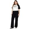 Trendyol Jeans da Donna A Vita Alta A Gamba Larga Taglie Forti Pantaloni