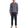 CALIDA Relax Imprint - Pigiama da Uomo, in 100% Cotone, con Elastico in Vita, Rosso - Mars Red, 46-48
