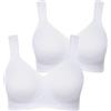 Ulla Popken Reggiseno da Donna Taglie Forti, Taglie Forti, in Microfibra, Senza Ferretto, Coppe Preformate, Bianco Neve 110C 793032200-110C, Bianco Neve, 110C