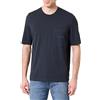 Armani Exchange Maglietta da Uomo con Logo Tascabile, Navy Scuro, M