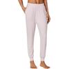 Amazon Essentials Pantaloni Pigiama in Jersey Leggero Lavorato a Maglia Stile Jogger, per Relax o da Notte, con Tasche Donna, Rosa, XS