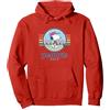 Peanuts Snoopy Woodstock, Altalena da Golf Vintage Estiva dei Peanuts, Stile retrò Felpa con Cappuccio, Unisex per Adulti, Rosso, L