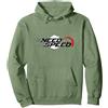 Mademark Need for Speed Cars Racing - Tachimetro Grafico Felpa con Cappuccio, Unisex per Adulti, Verde Salvia, XXL