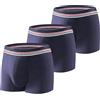 CARER Healthcare Incontinence Pregnancy Carer 3 Pacchetti Boxer per Uomini con Incontinenza, Boxer Lavabili e Leggeri con Assorbente da 80 ml Progettati per Incontinenza Leggera Blu Taglia XXL