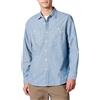 Amazon Essentials Camicia a Maniche Lunghe in Chambray 100% Cotone Vestibilità Regolare Uomo
