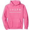 Grow Positive Thoughts T-Shirt by T&T Grow Positive Thoughts Shirt Flowers Felpa con Cappuccio, Unisex per Adulti, Rosa Acceso, XXL