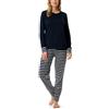 Schiesser Casual Essentials Set di Pigiama, NachtBlau_181746, 46 Donna