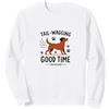 Mademark Tail-Wagging Good Time Dog Lover Paw Felpa, Unisex per Adulti, Bianco, L