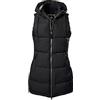 G.I.G.A. DX GW 30 WMN QLTD VST - Gilet trapuntato da donna con cappuccio, colore: nero, taglia 36, Nero