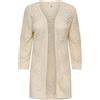 ONLY Onlwisty 7/8 SL Open Cardigan Knt, Natur, S