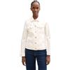 TOM TAILOR Denim Giacca di jeans da donna, 10101 - White Denim, M