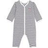 Petit Bateau A0dz4 - Abbigliamento da Notte Unisex per Bambini, Confezione da 1, Milk/Sera, 18 Mesi