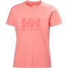 Helly Hansen Maglietta con Il Logo W HH 3.0 Donna, Mandorla Corallo, XL