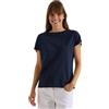 Cecil 3230395 T Shirt con Arricciatura in Tinta Unita Donna (Pacco da 1)