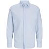 JACK & JONES JJEBREEZE - Maglietta LS SN, Blu Chambray., S