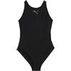 PUMA Swim Women Raceback Swimsuit 1P, Costume da Bagno Donna, Nero, XL
