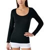Damart T-Shirt a Maniche Lunghe in Thermolactyl Invisibile Nero L