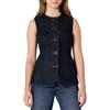 Amazon Essentials Gilet in Denim con Bottoni Vestibilità Classica Donna