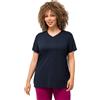 Ulla Popken Maglia Funzionale con Scollo A V, Mezze Maniche E Finissaggio Antibatterico T-Shirt Donna